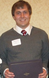 Braun receiving Cancer Research Award, 2011