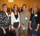 Dr. Sherry Fleming, CRA winners Diana Hylton & Megan Wolters, Diana's dad