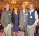 Drs. Rollie Clem, Lorena Passarelli, Rob Denell (center director) & Brian Spooner
