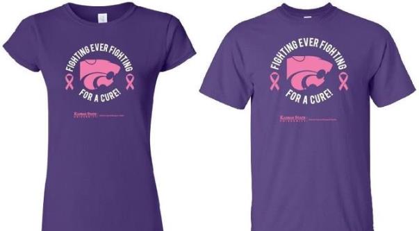 Fighting for a Cure shirt with pink Powercat
