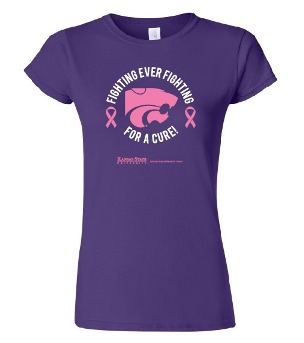 Ladies' K-State Fighting for a Cure T-shirt