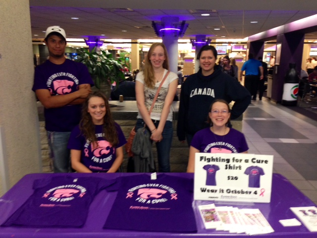 Members of K-State Cancer Fighters student organization