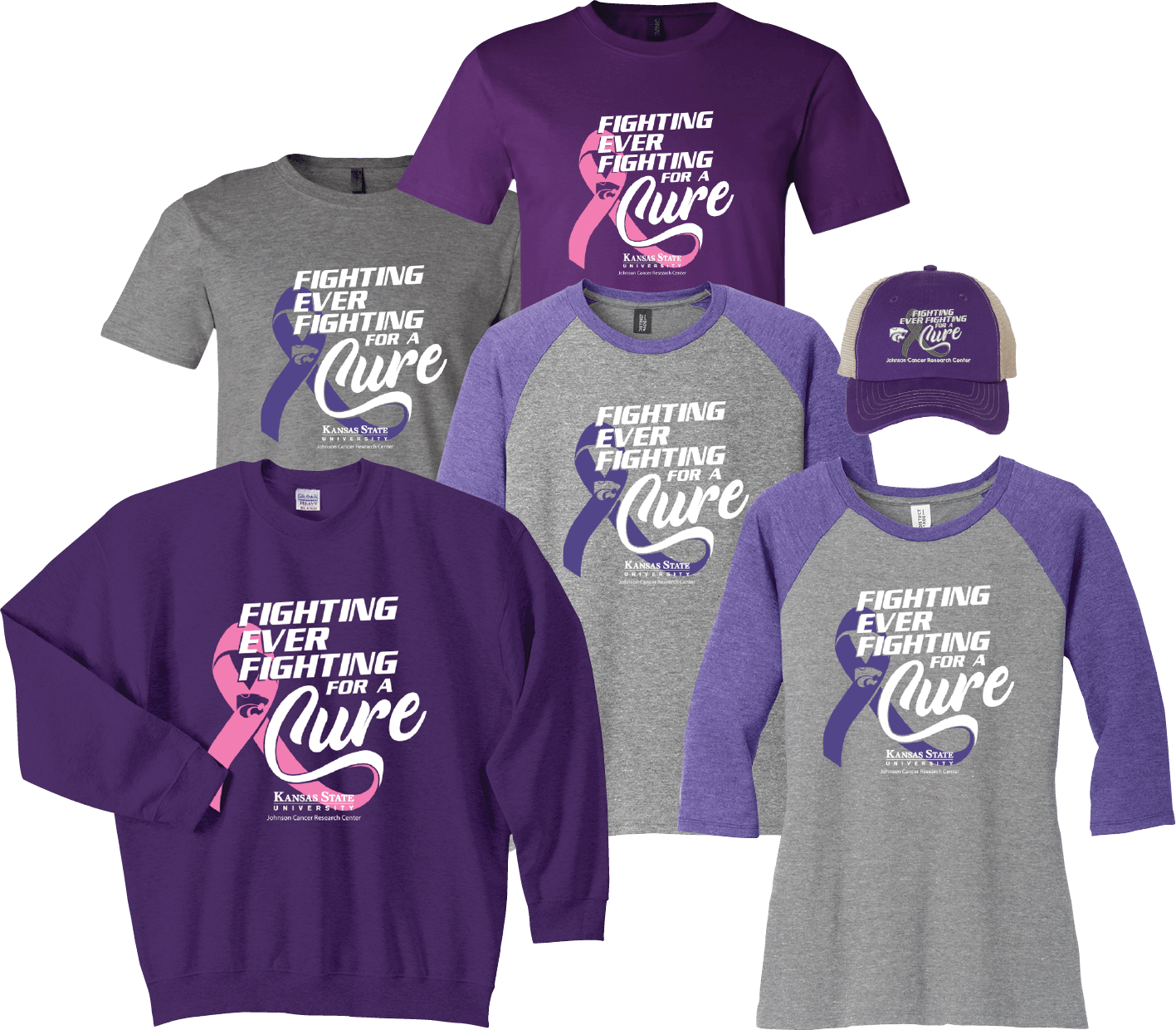 Fighting for a Cure shirts and hat 2021