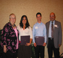 Vanessa Reyes & William Poulson with Eagles reps Nila Parks & Leonard Delgado