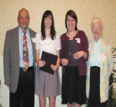 Leonard Delgado & Mary Lou Little present to Melanie Katz & Lilly Bossmann