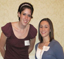 Whitney Hodgin (L) presents award to Jillian Braun-Jankovich