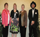 Erica Volker receives award from Char Henton, Sharon Talley & Steve Charland