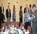 Guests mingling before dinner