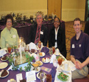 Lorene & Mike Oppy, student Linette Charmaine Ngaba & Dr. Brian Lindshield, human nutrition