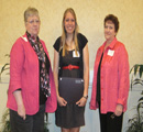 Kaw Valley Rodeo Assoc's Sharon Talley & Char Henton present to Megan Wolters