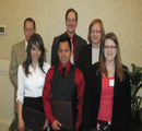 Pamela Maynez, David Villanueva & Colette Robinson receive from postmasters Jim Miller, Dennis Gardner & DeAnna Stevens