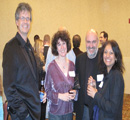 Katharine & Dr. Stefan Bossmann (middle) & Dr. Christer Aakeroy & wife Yasmin Patell, all from chemistry dept.