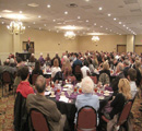 Roomful of guests.