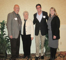 John Nail receives award from Dr. Gene, Sue & Dr. Becky Klingler.