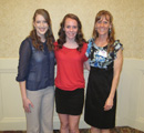 Awardee Jessica Long with supporters Mason & Nancy Wolfe