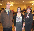 Dr. Neal Dittmer, awardee Amanda Osarczuk & her faculty mentor Kristin Michel