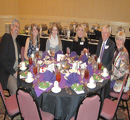 Jordan Parker (2nd from left) & guests, Mike & Elaine Jacobson (council)