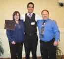 German Cuevas receives award from Jim & Tamra Johnson